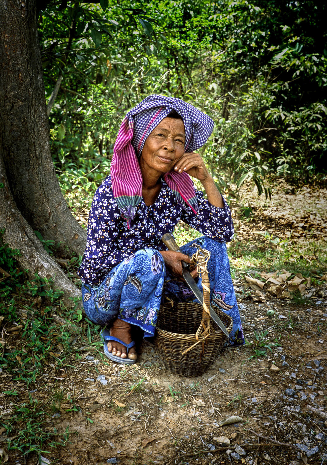 Woman in the countryside, Siem Reap, Cambodia 2002