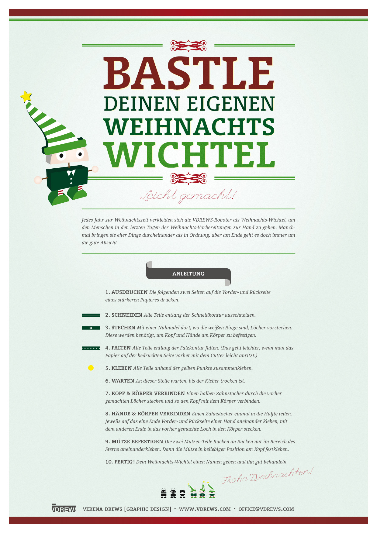 Vdrews Graphic Design Build Your Own Christmas Elf