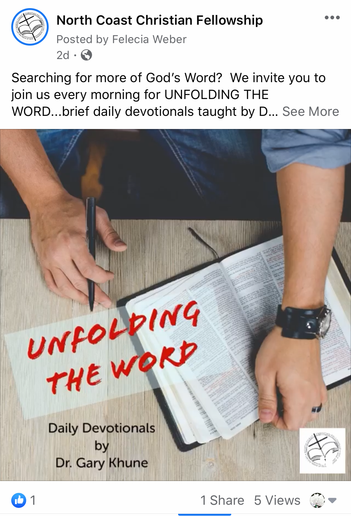 North Coast Christian Fellowship (Facebook & Instagram)