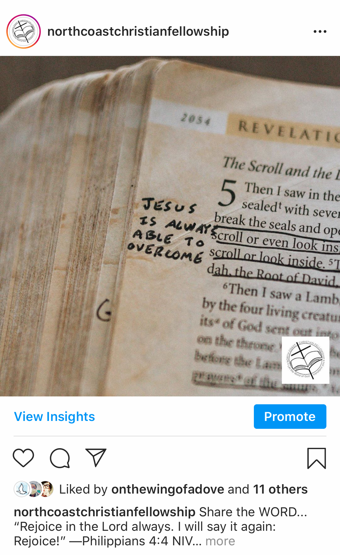 North Coast Christian Fellowship (Facebook & Instagram)