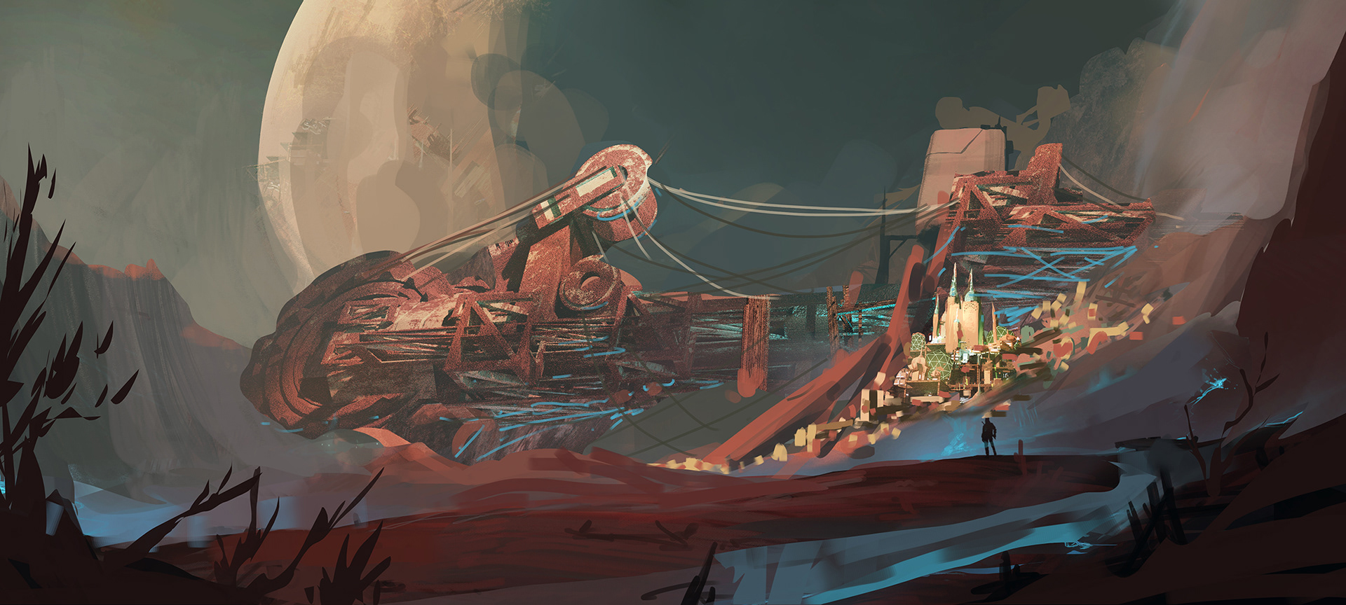 Exploring composition and ideas for the city.
