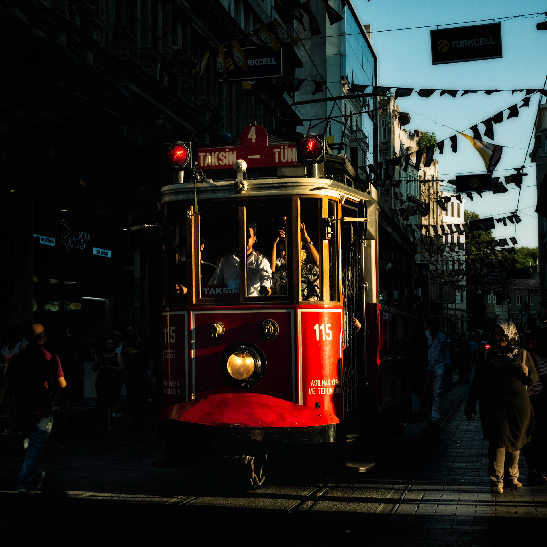 Istiklal Caddesi Tram - Istanbul, Turkey