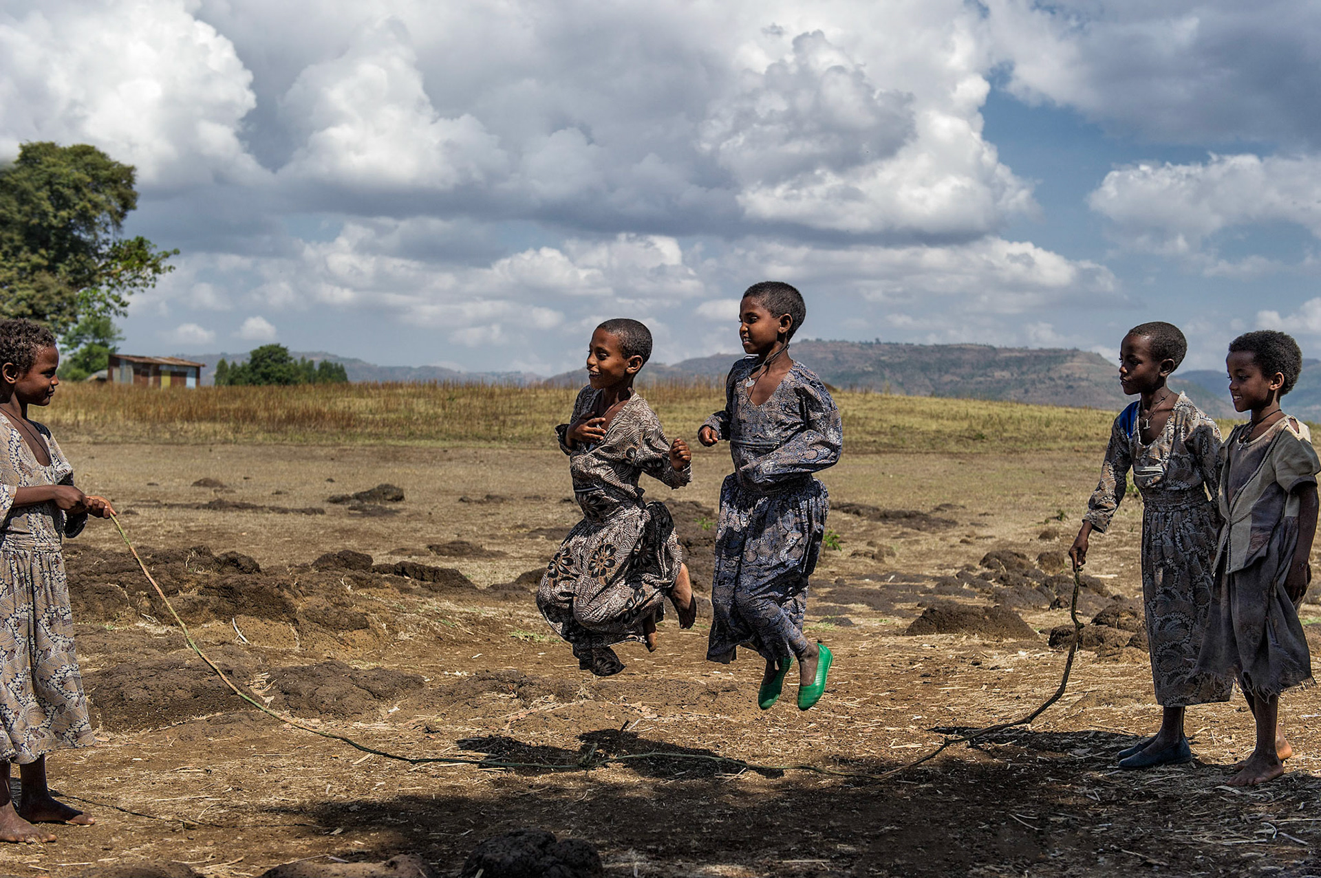 Girls Jumping Rope - Tis Isat, Ethiopia