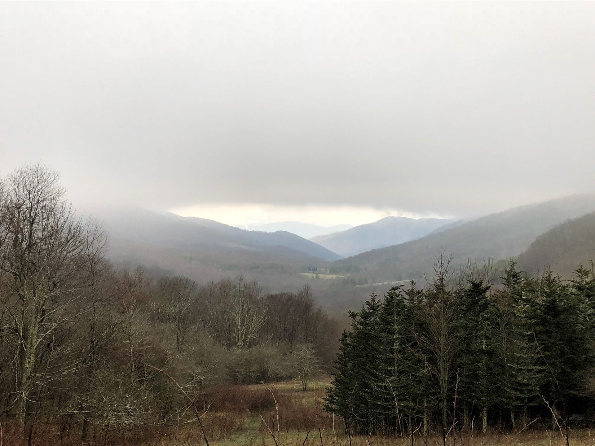 View from Overmountain Shelter