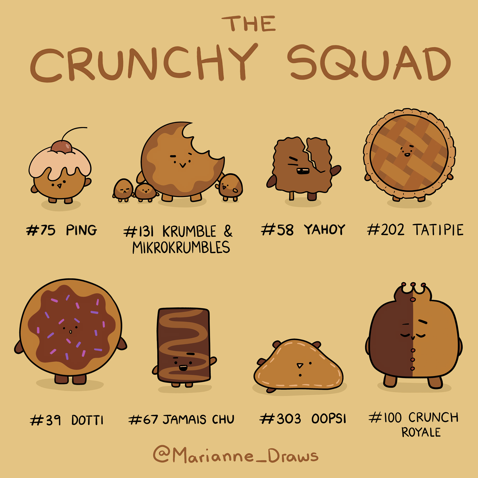 My entry for the Line Friends 'Crunchy Squad' competition