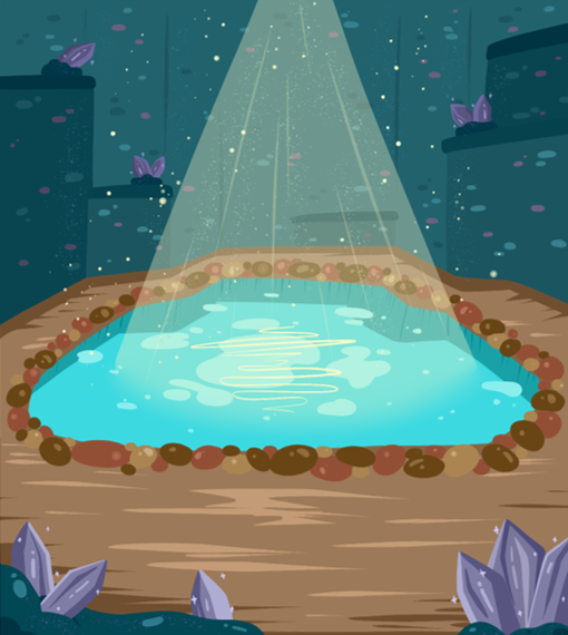 Inside illustration from 'Chloe's Adventure to Merlantis'