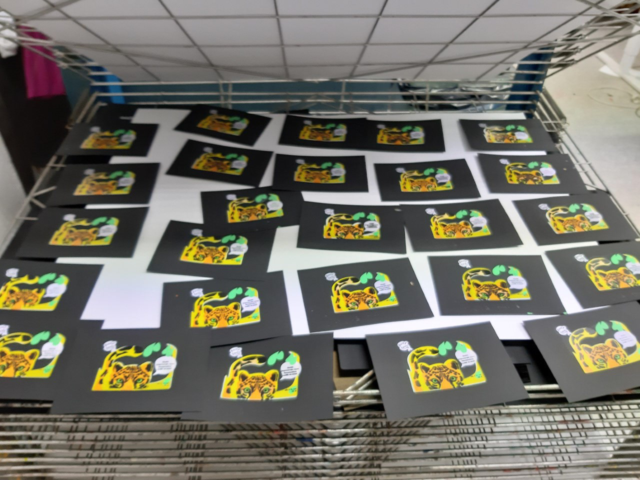 Cards printed in serigraphy in Painovoima printing house.