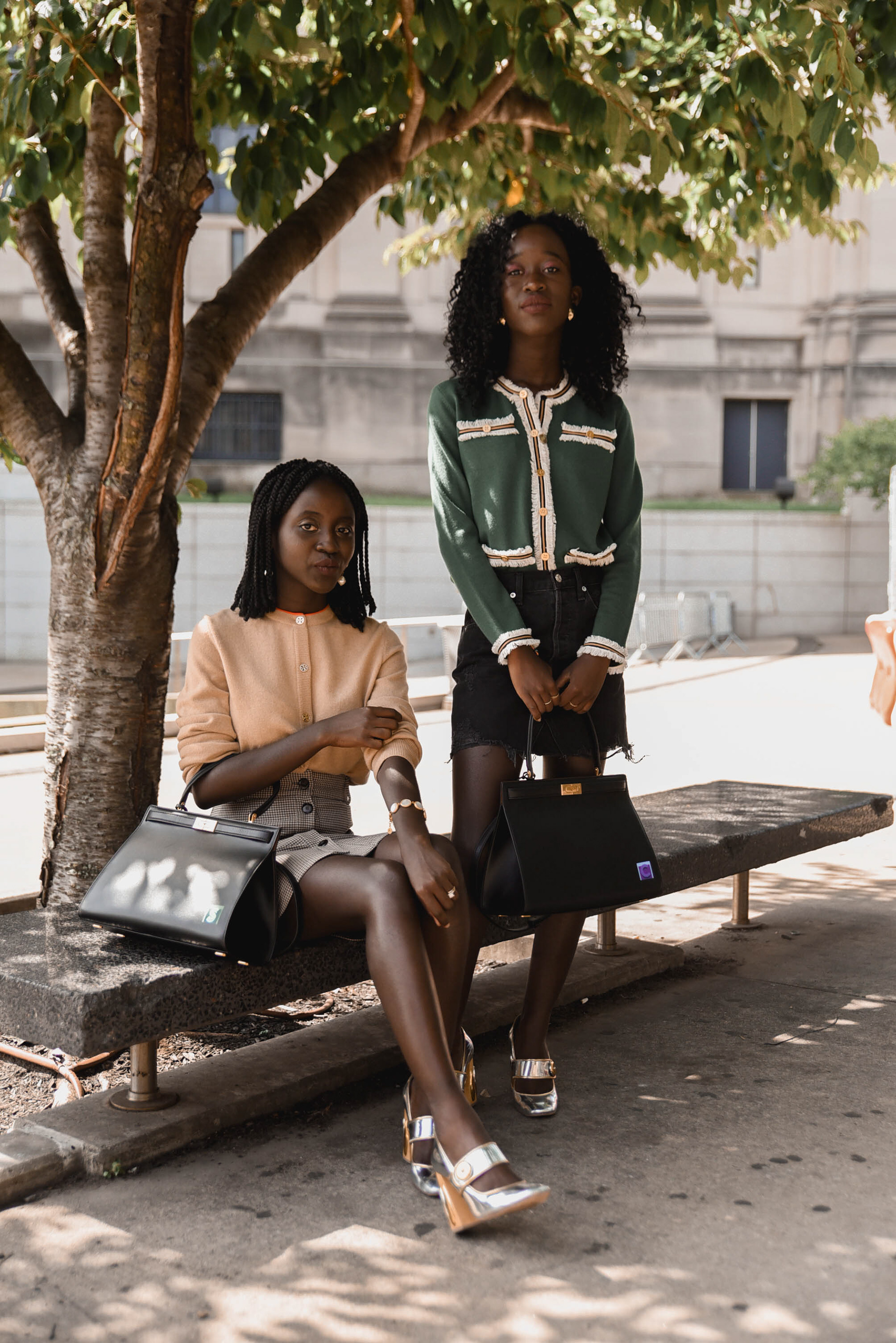 @NYCxClothes attending the Tory Burch show in Brooklyn, NY