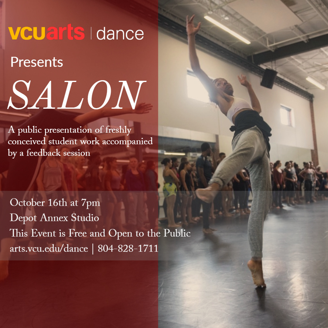 VCU Dance + Choreography, Salon 2018 - Instagram Post