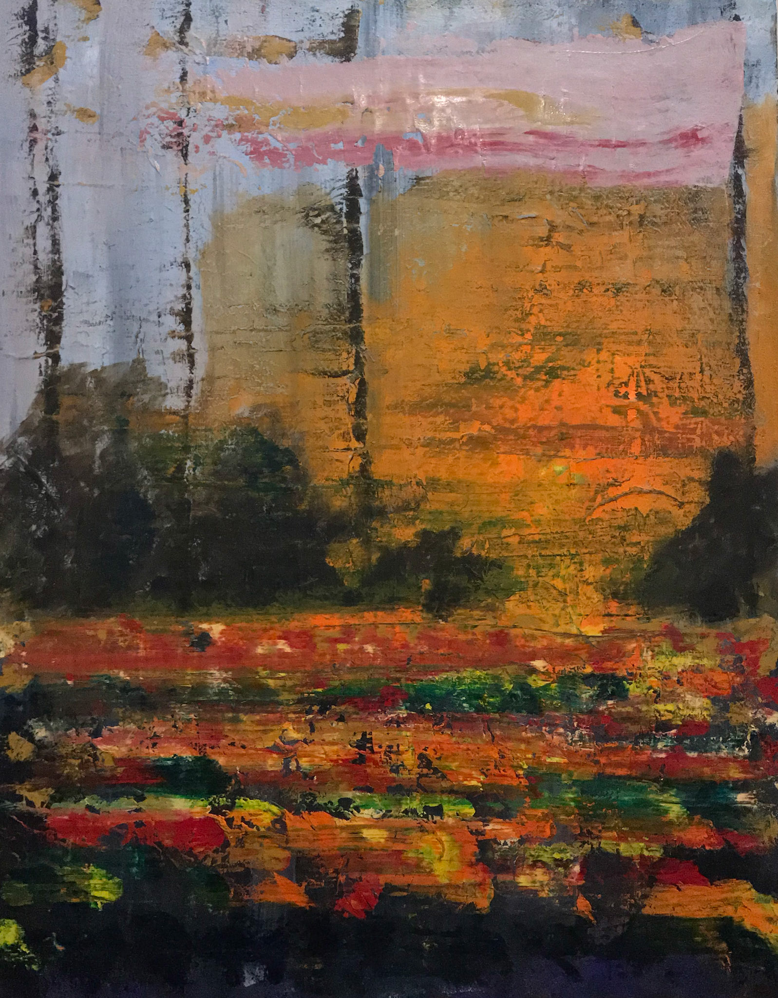 Autumn in oil on canvas