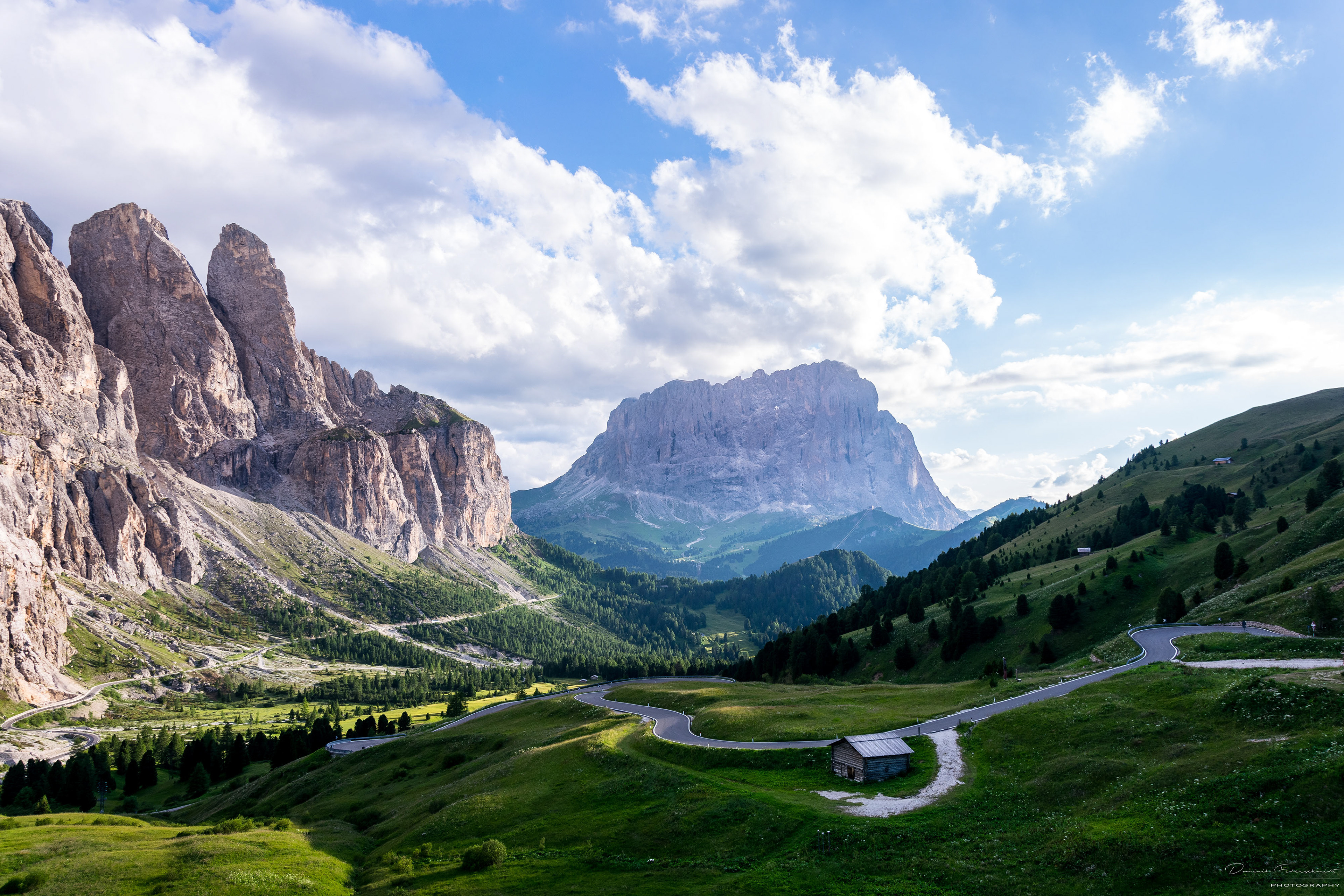 Grödner Pass, Italy, Südtirol, Langkofel, Dolomites
