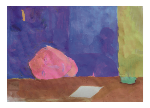 Sans titre, 2020, Gouache sur papier Kitakata 40x50cm