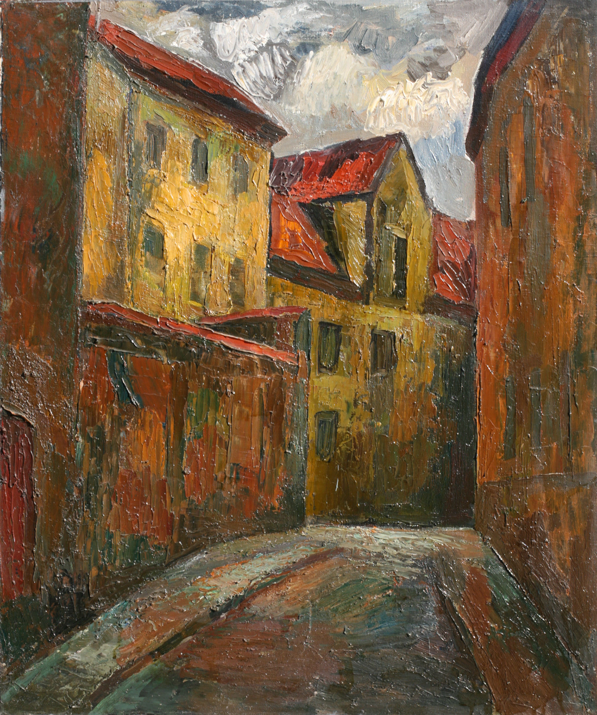 Серый день Вильнюс. 1978 г., х.м., 65x55