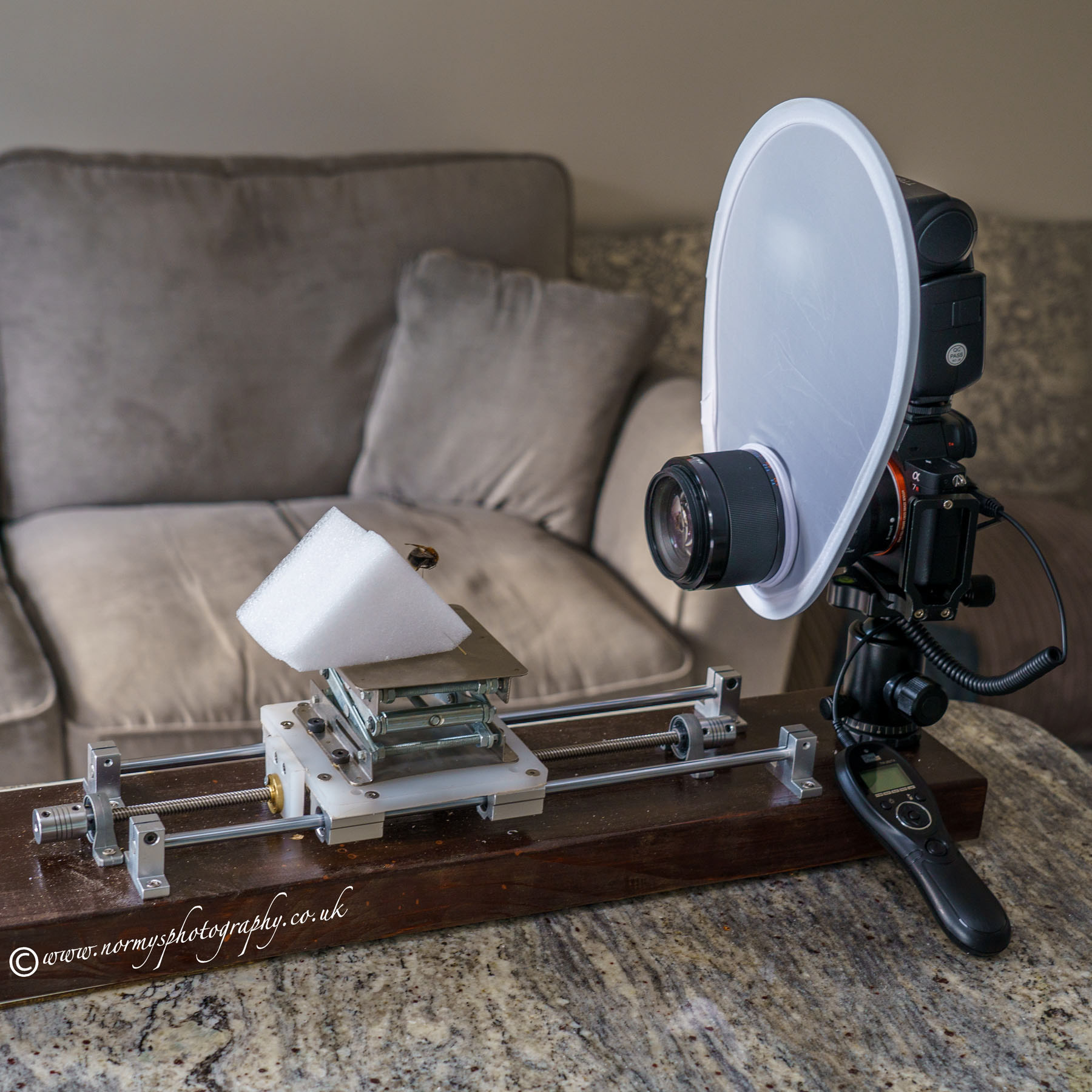 DIY focus stack rail.