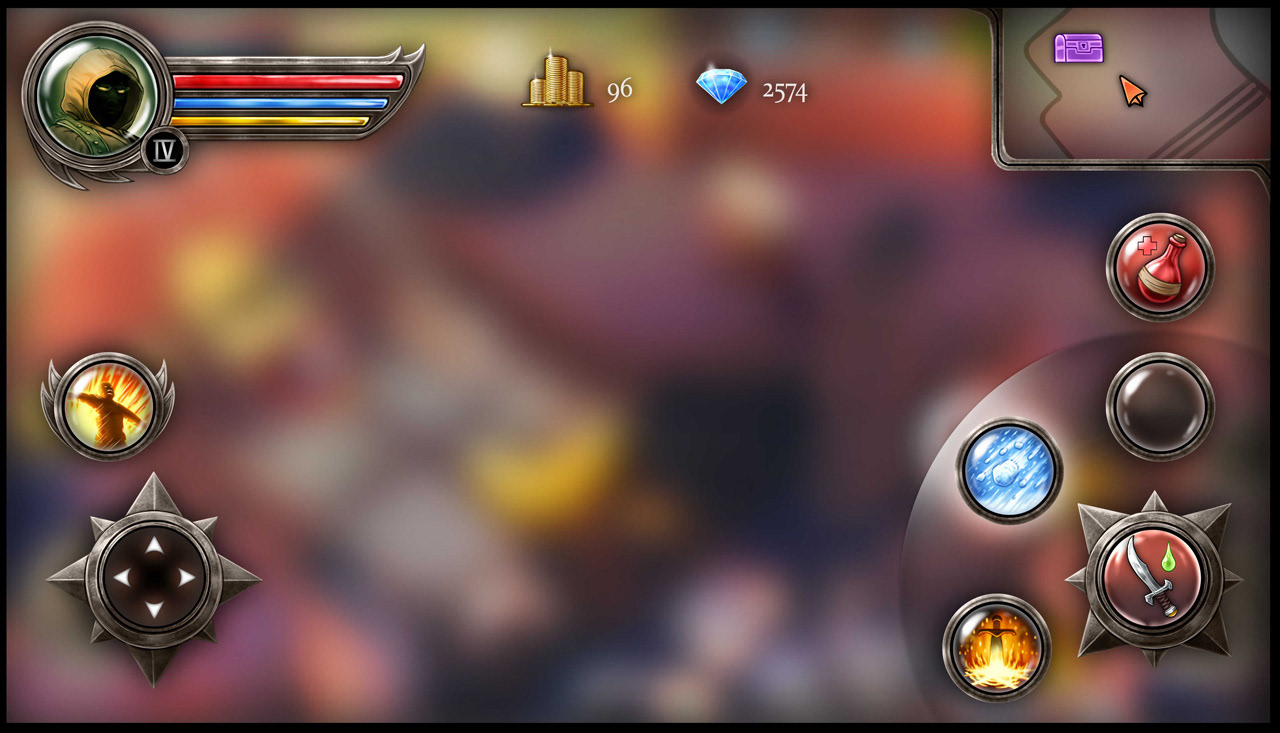 Concept with all interface elements active