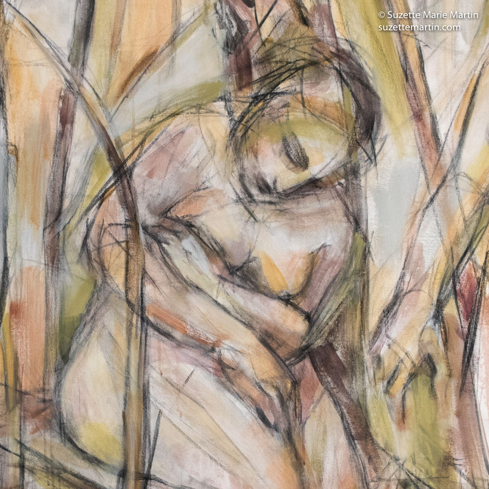 Detail: Requiem, Dryads of the Anthropocene. 84” H x 84” W