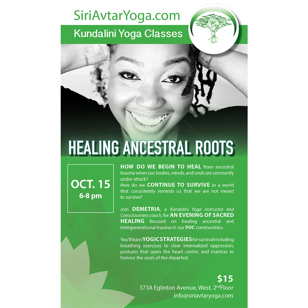 Yoga event poster