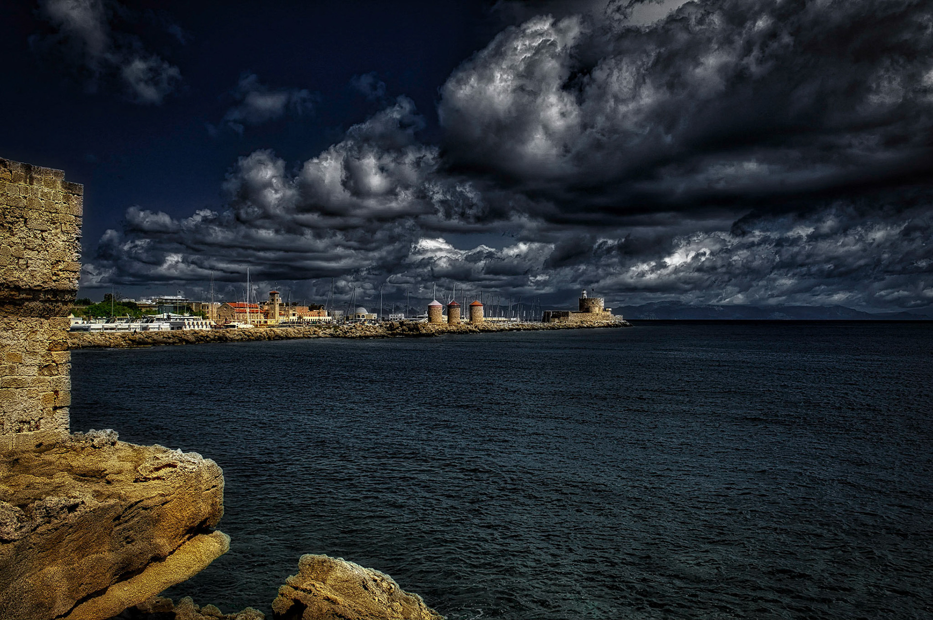 Rhodes Windmills, Rhodes, Greece