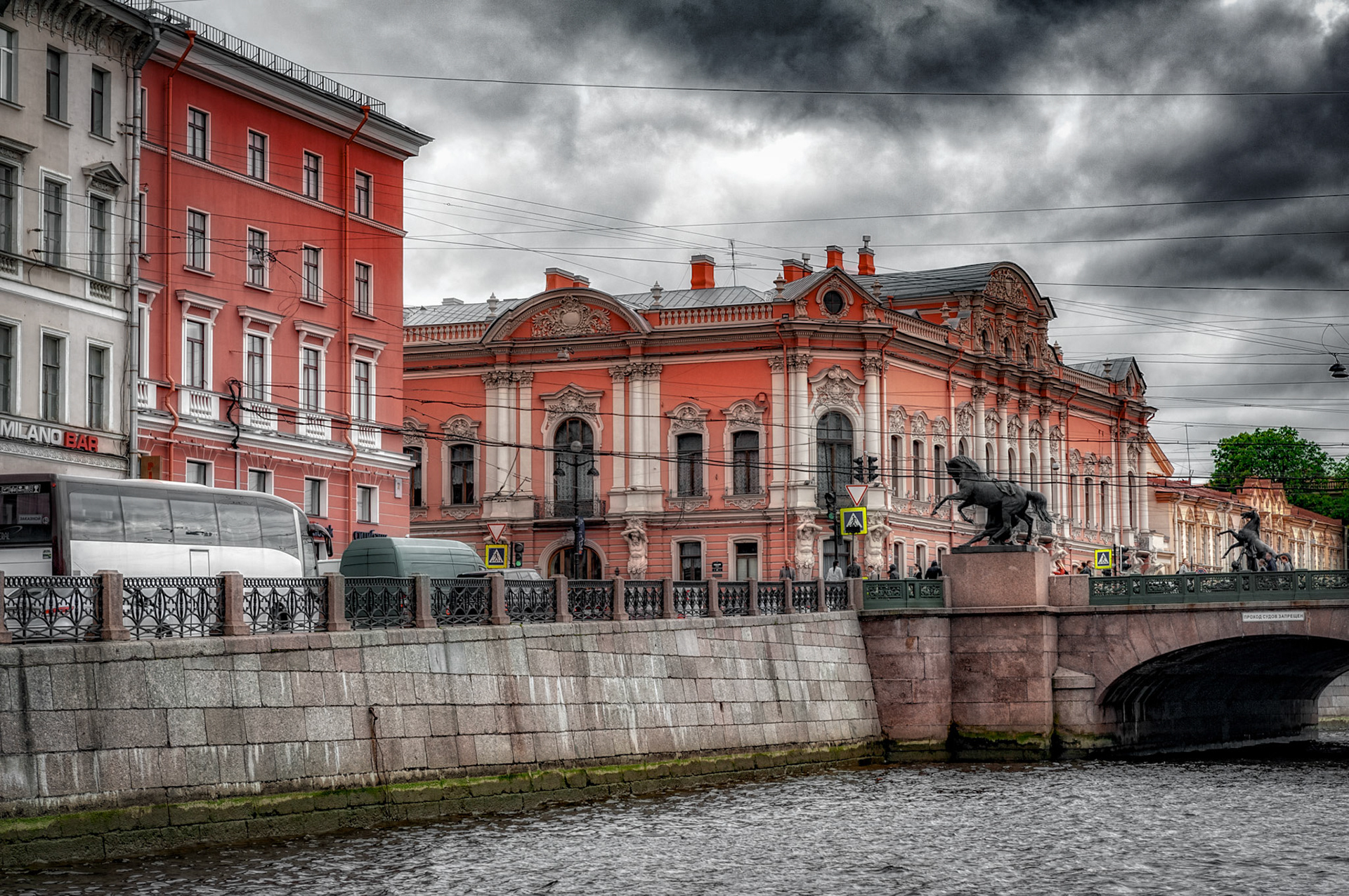 Anichkov Bridge, St. Petersburg, Russia
