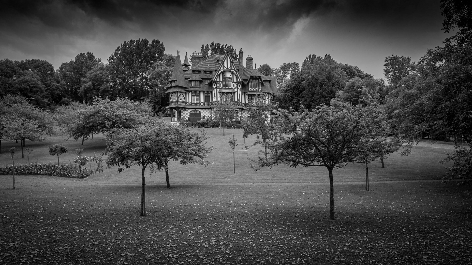 On the  motor coach to Millesime Calvados, Villa Strassburger, Deauville, Normandy, France
