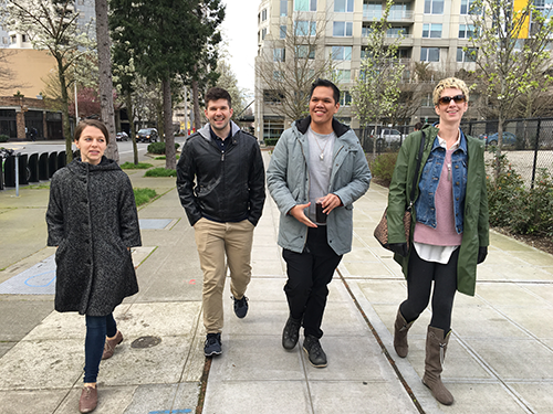 Our first team outing to Peter Miller Books in its original location in Belltown.