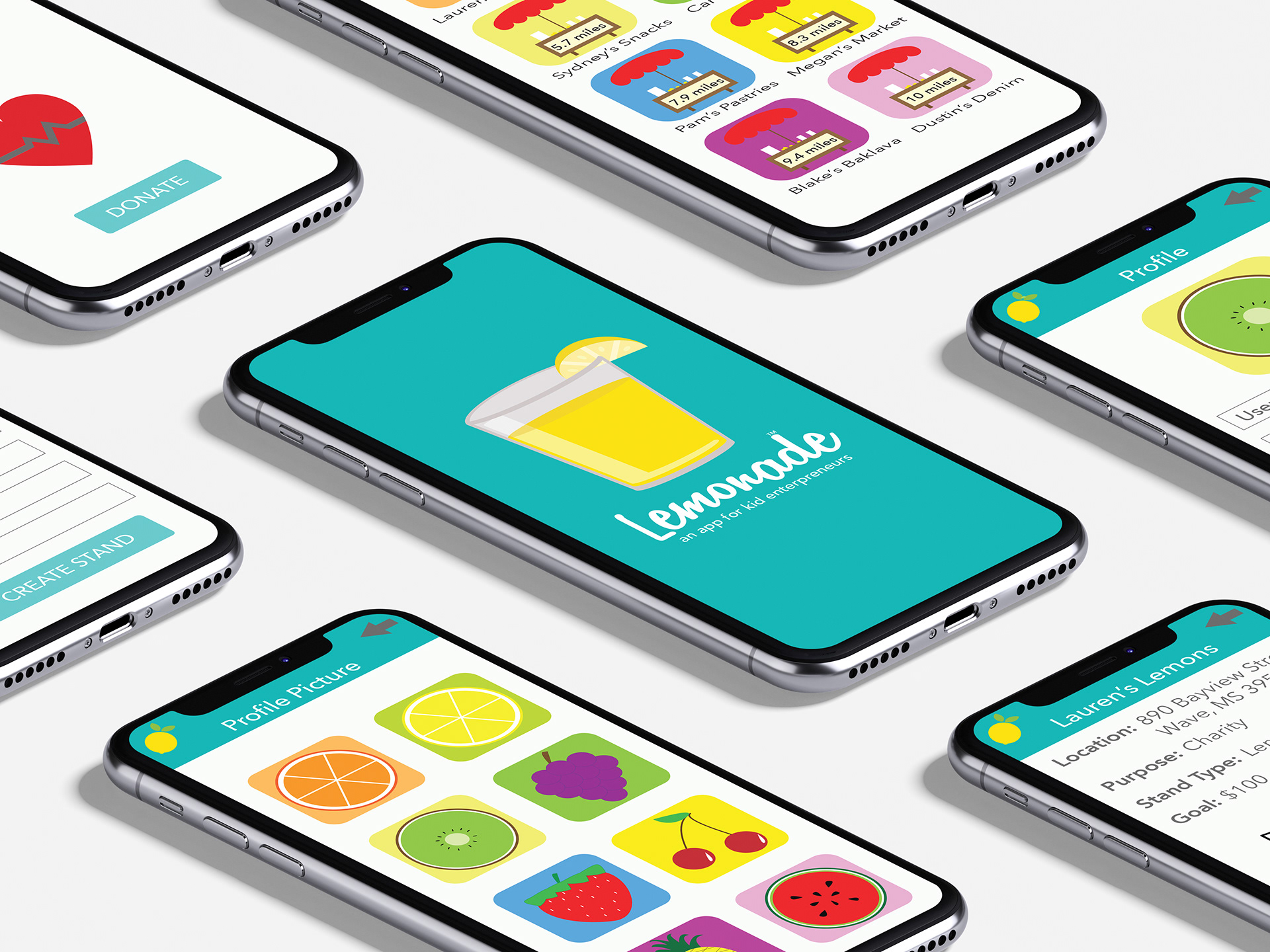 Lauren Toomey Lemonade App UX/UI Design and Development