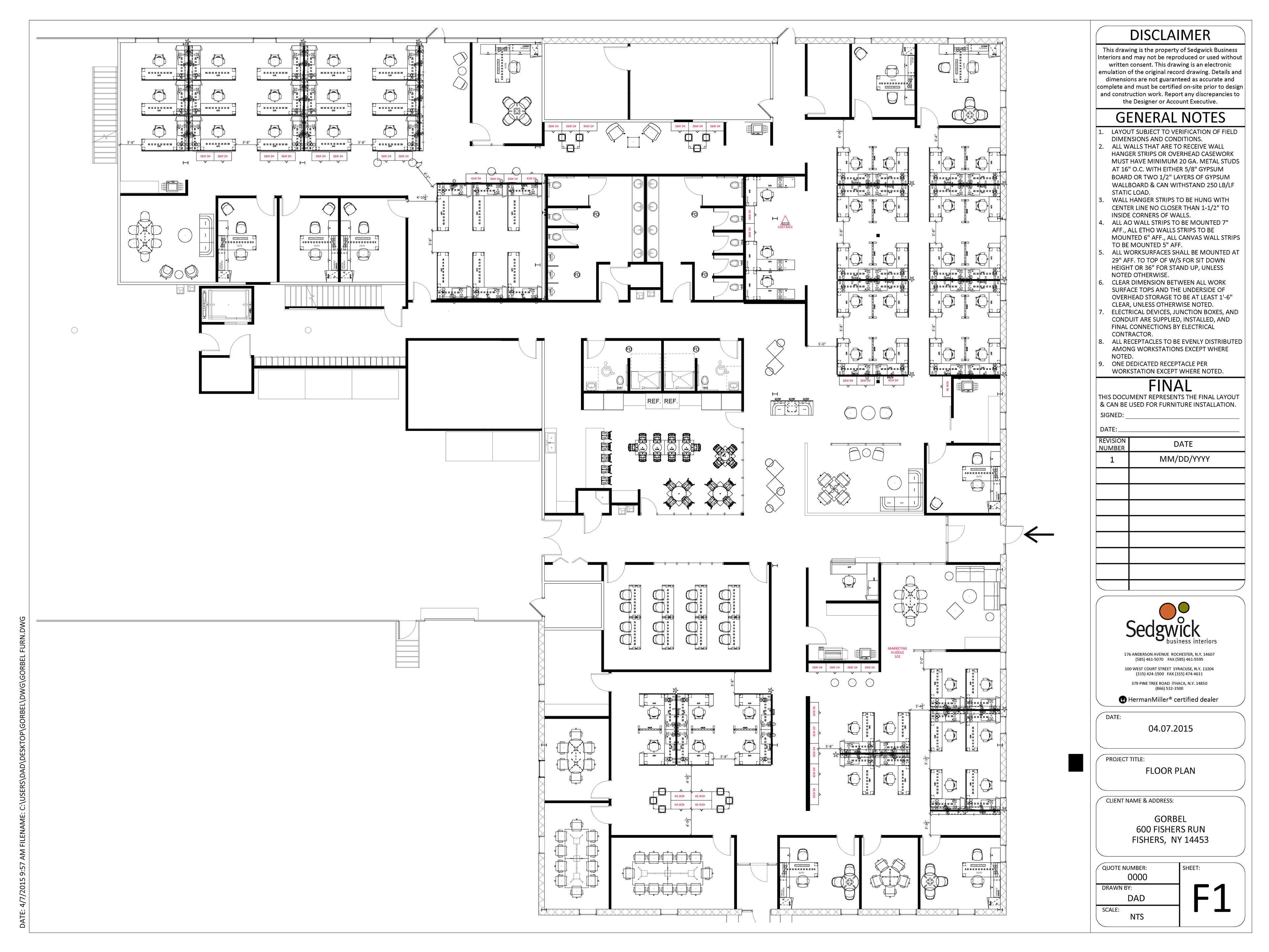 David Dangelantonio Gorbel Proposed Floor Plan