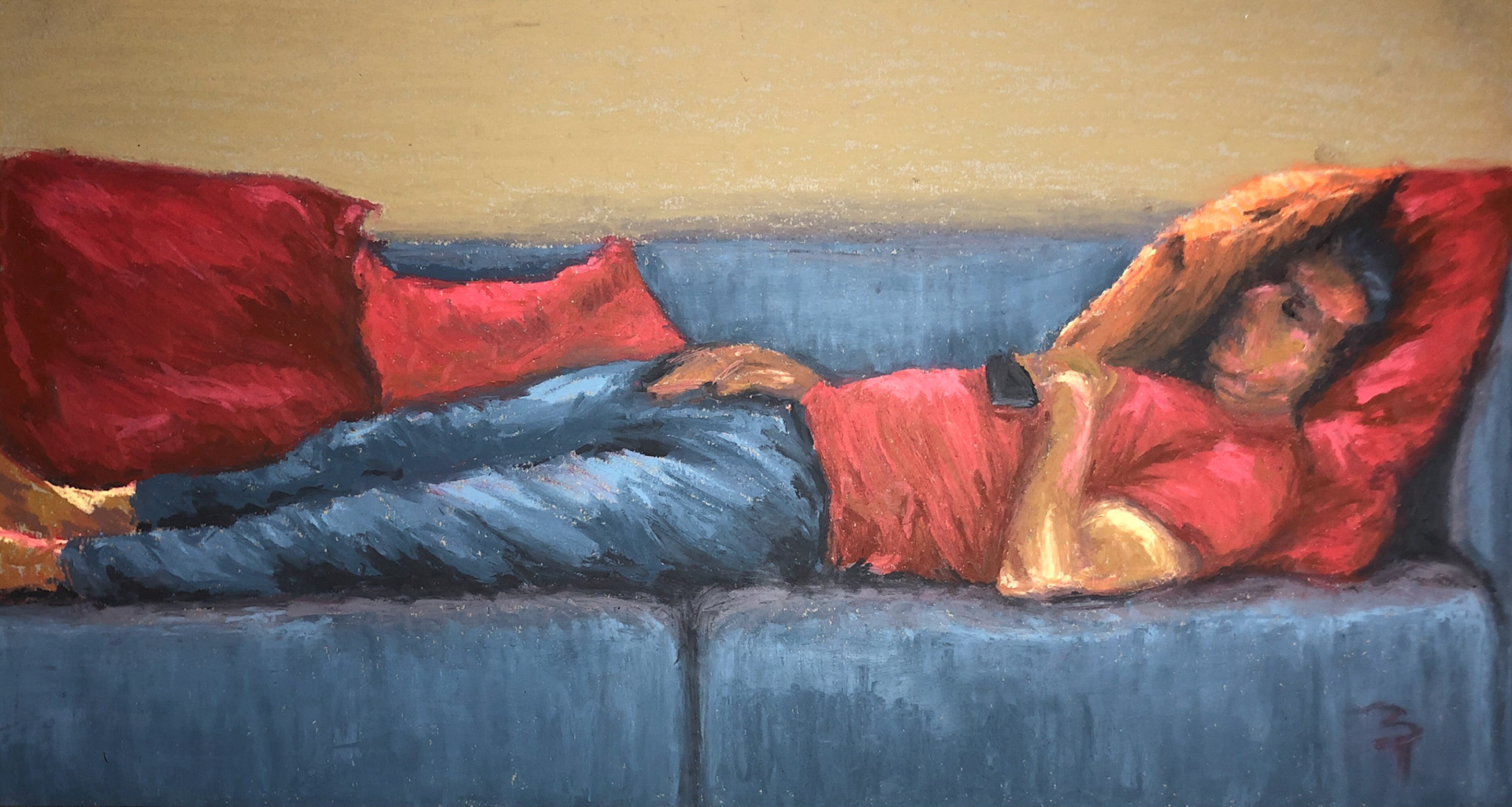 Sagi - Oil pastels