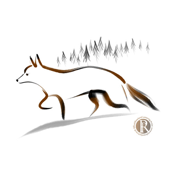 Silent Fox. Fox Illustration