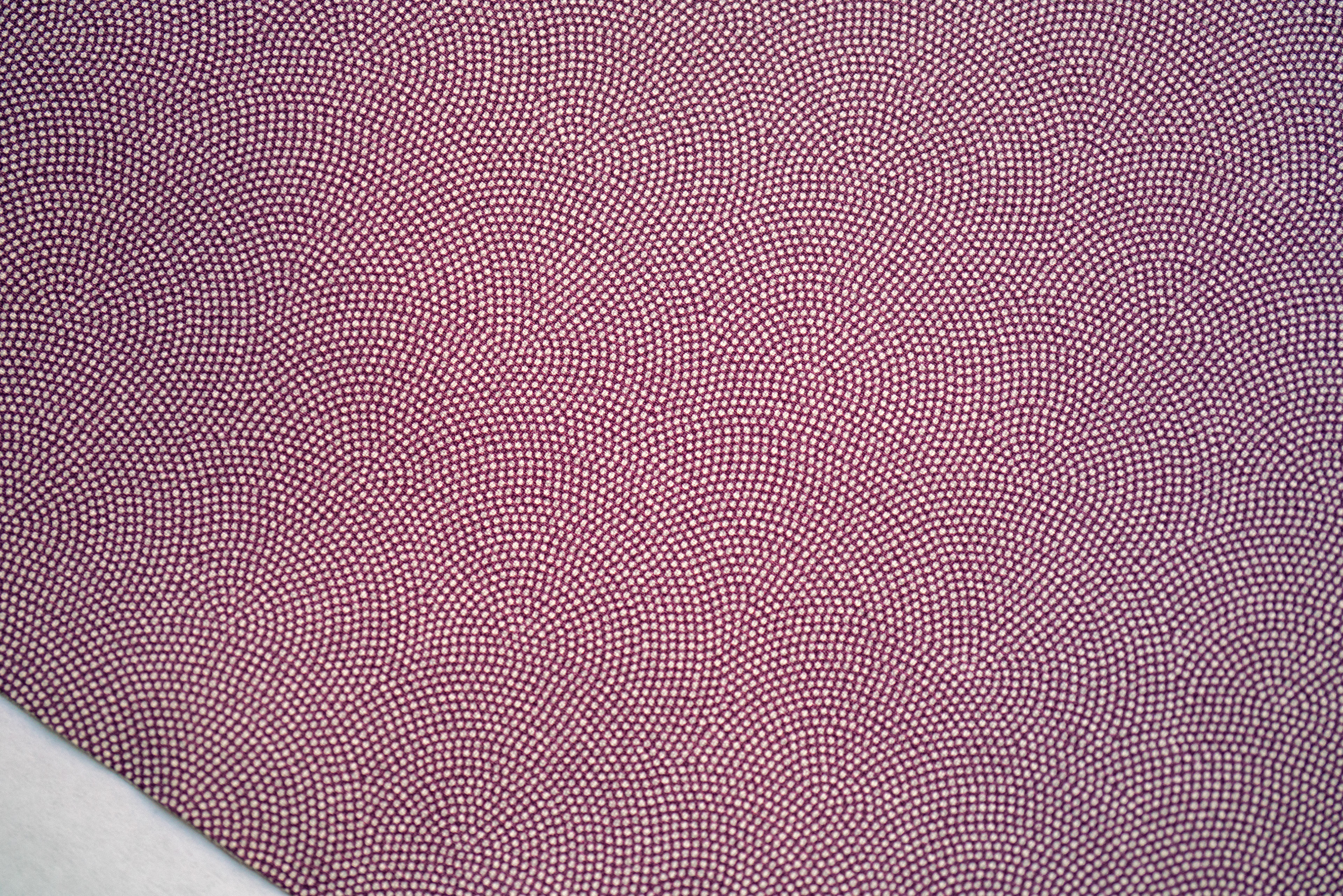 PD1 - Polyester Kimono Bolt - Pink Waves made out of Dots, Slightly Stiff