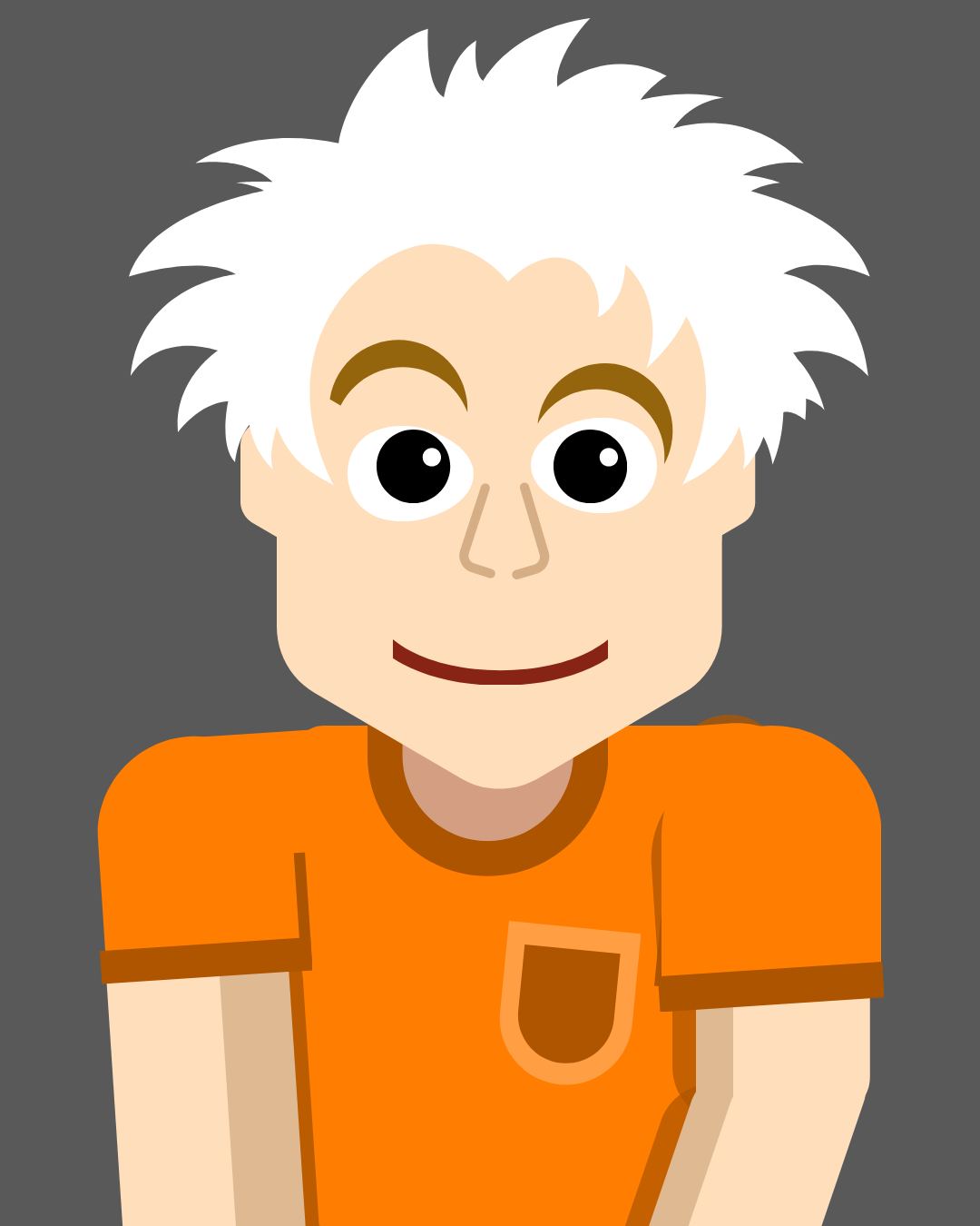 Punky Spikey Haired Boy
