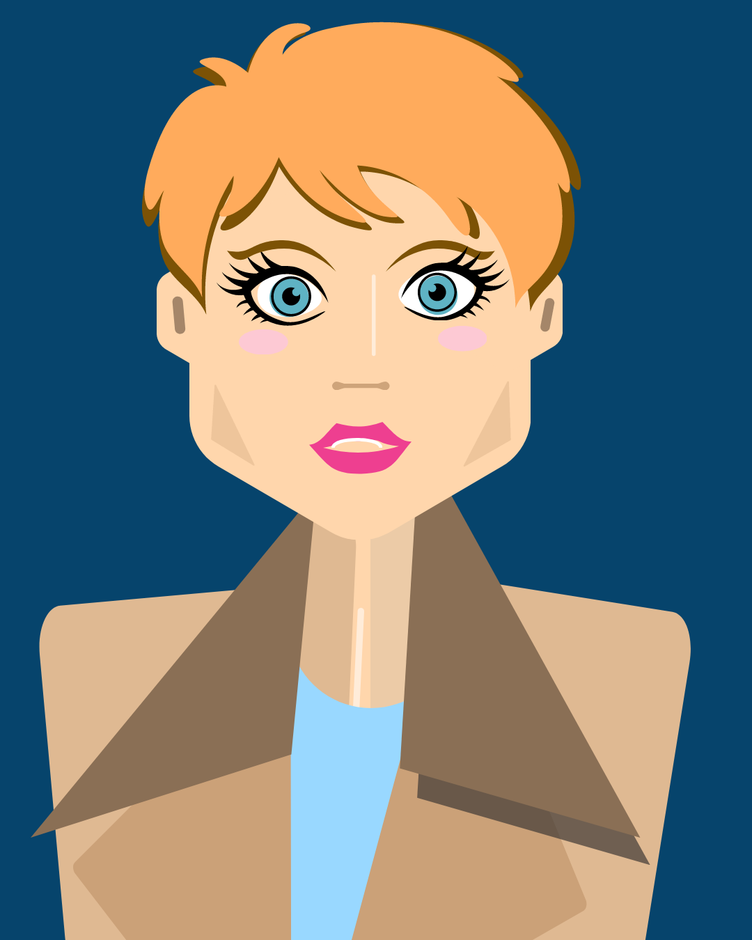Business Woman, Intense Look