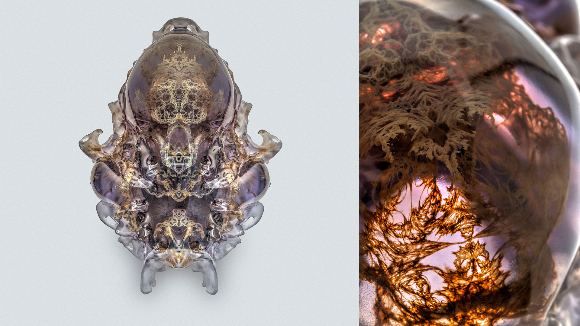 Neri Oxman 3D printed art works