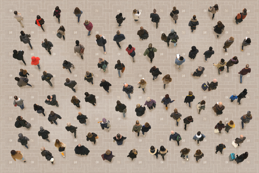 Rush Hour Up, Brussels - Belgium - 90x60cm