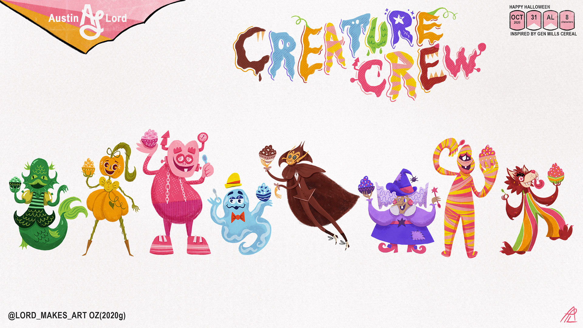 Austin Lord Monster Cereal Mascots