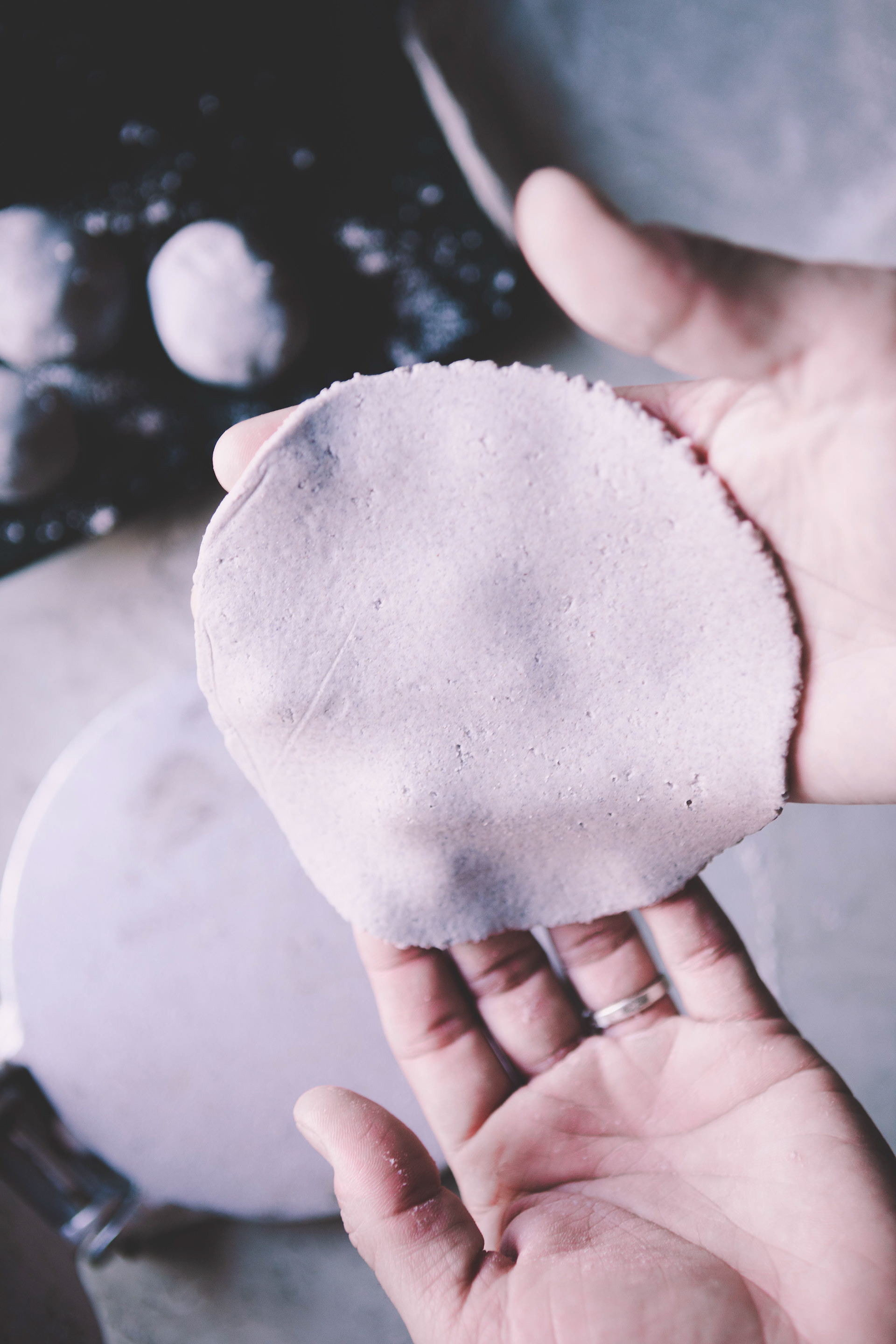 Homemade Blue Corn Tortilla