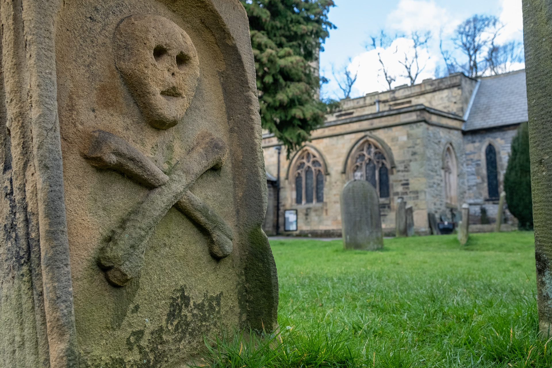 Eyam, Derbyshire, where during the plague of 1665-1666, it was decided by residents to isolate the village to stop the spread of the pandemic.