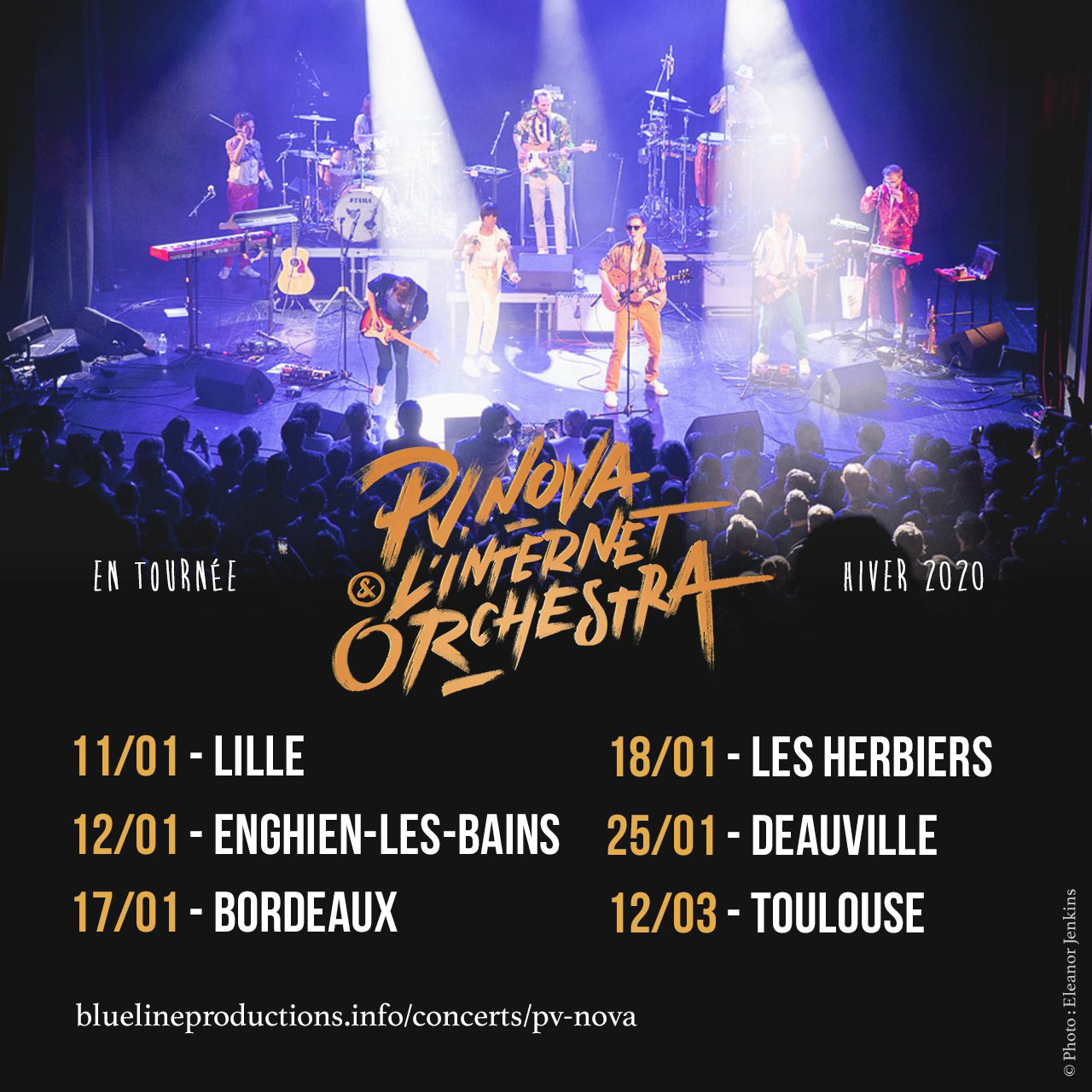 PV NOVA & L'internet Orchestra Poster for the 2020 tour
