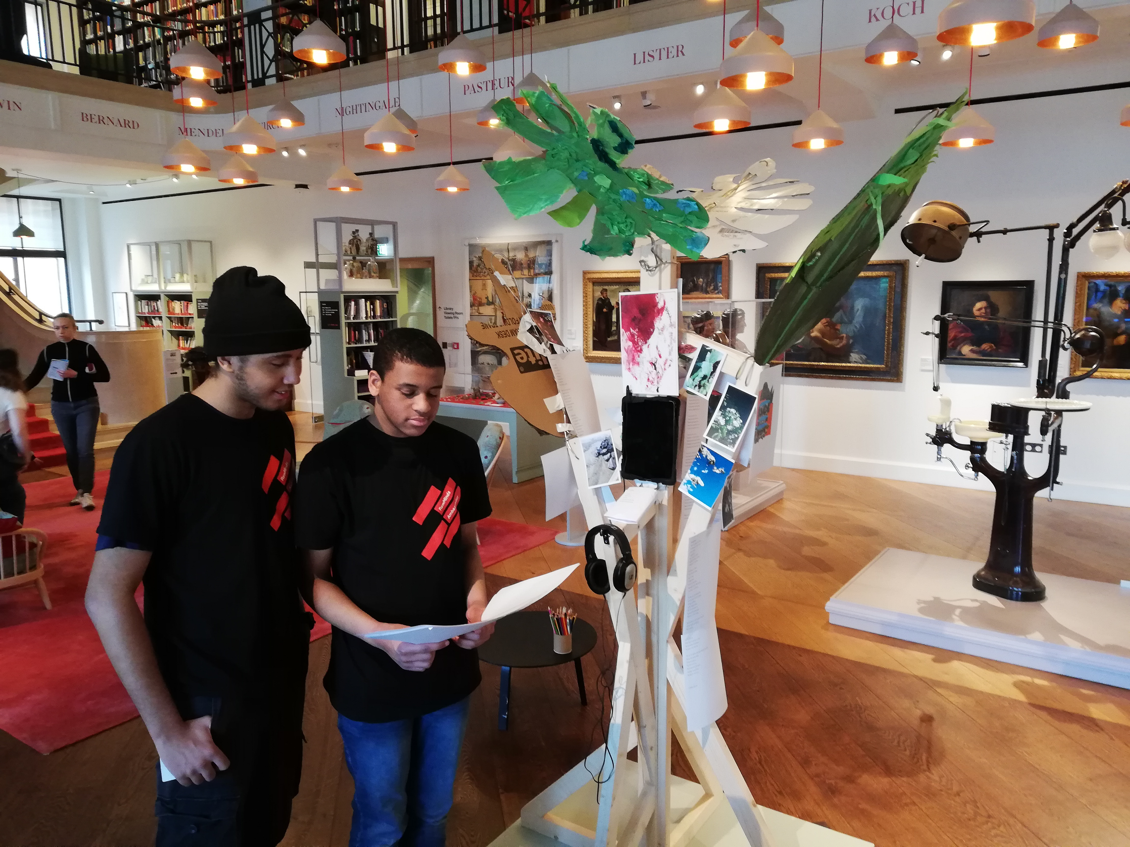 "The Future is in your Palms" Installation with ambassadors.