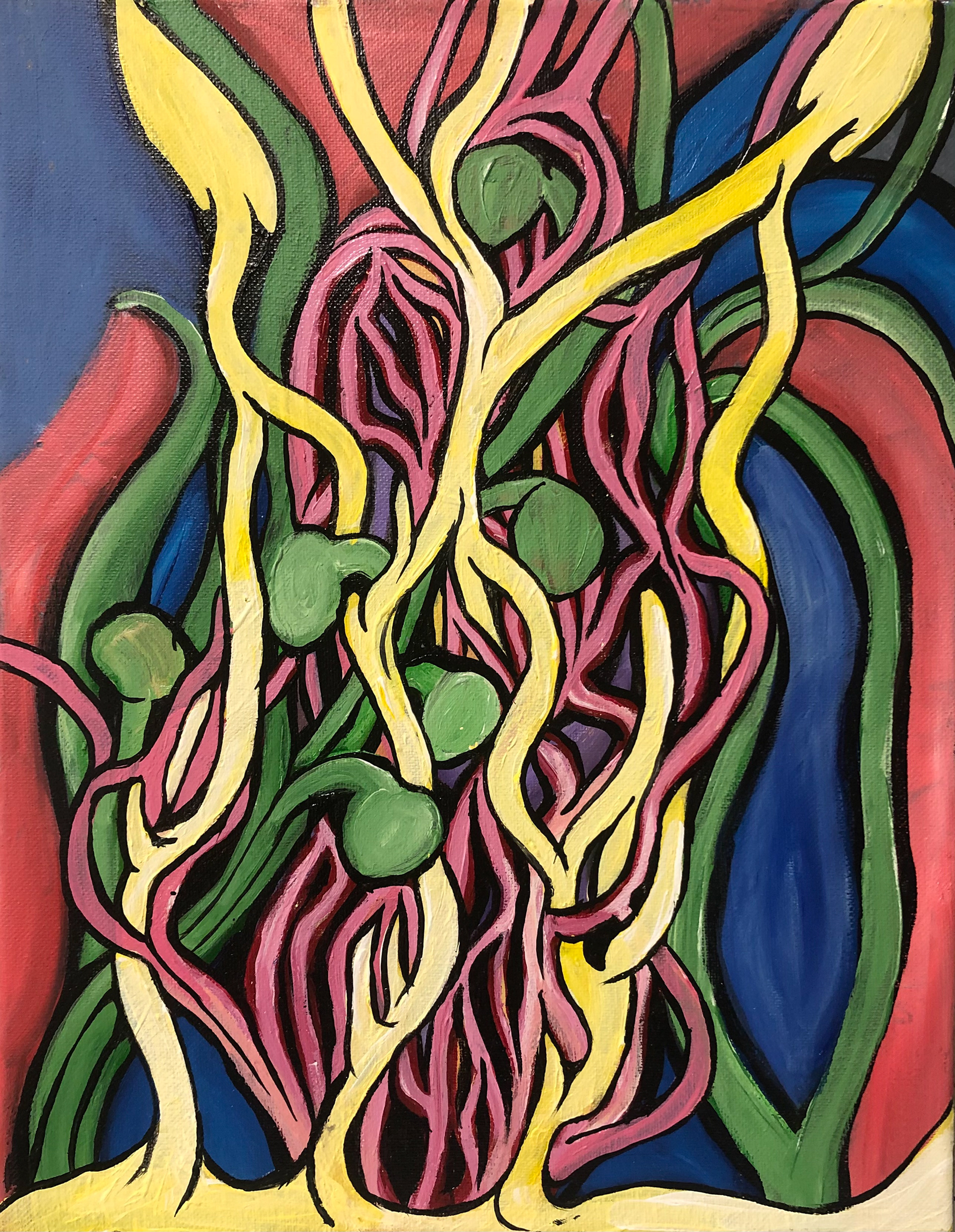 Aerobic Plant, 2020, Acrylic on canvas