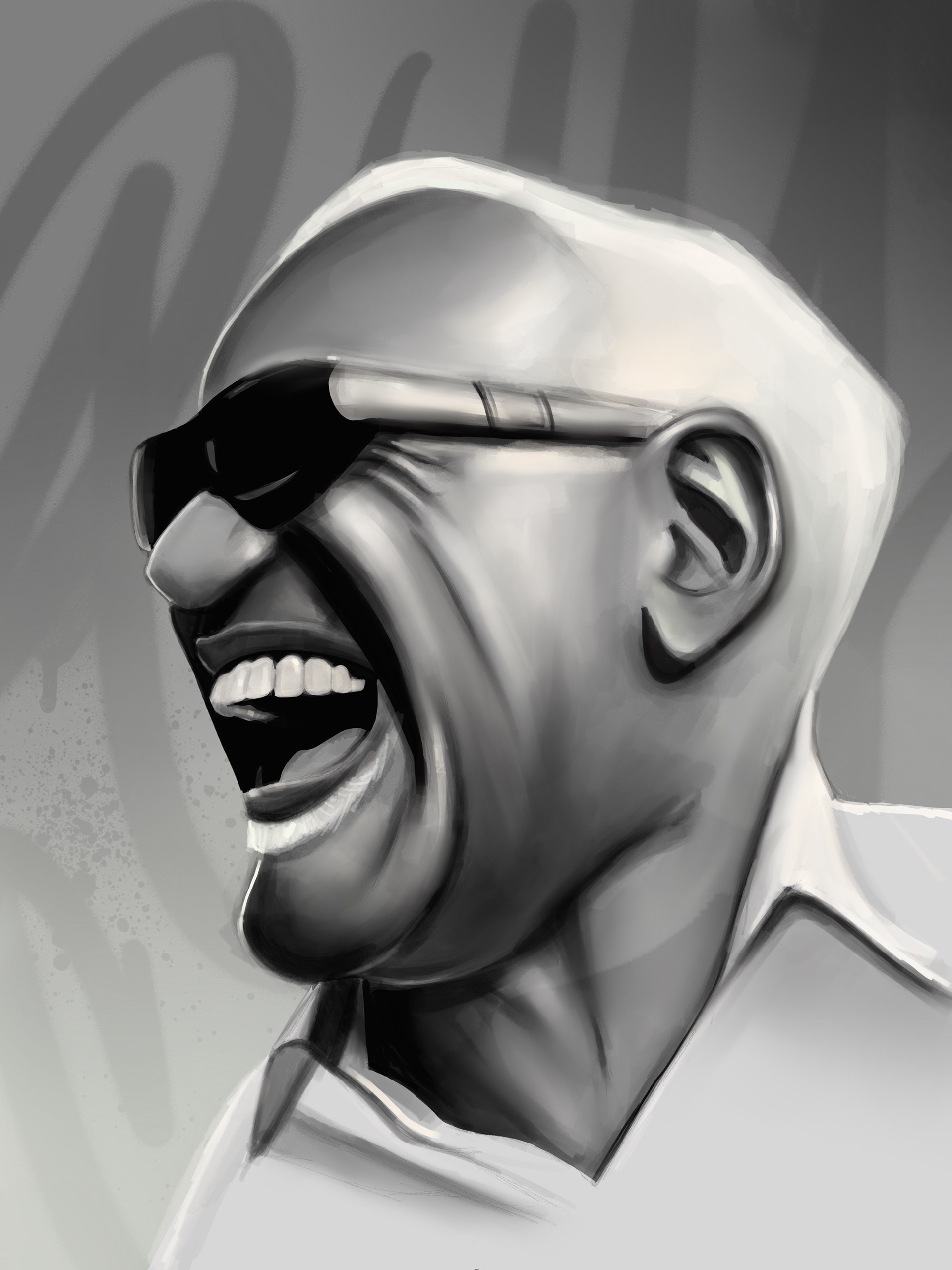 "Ray" 2021, Digital painting