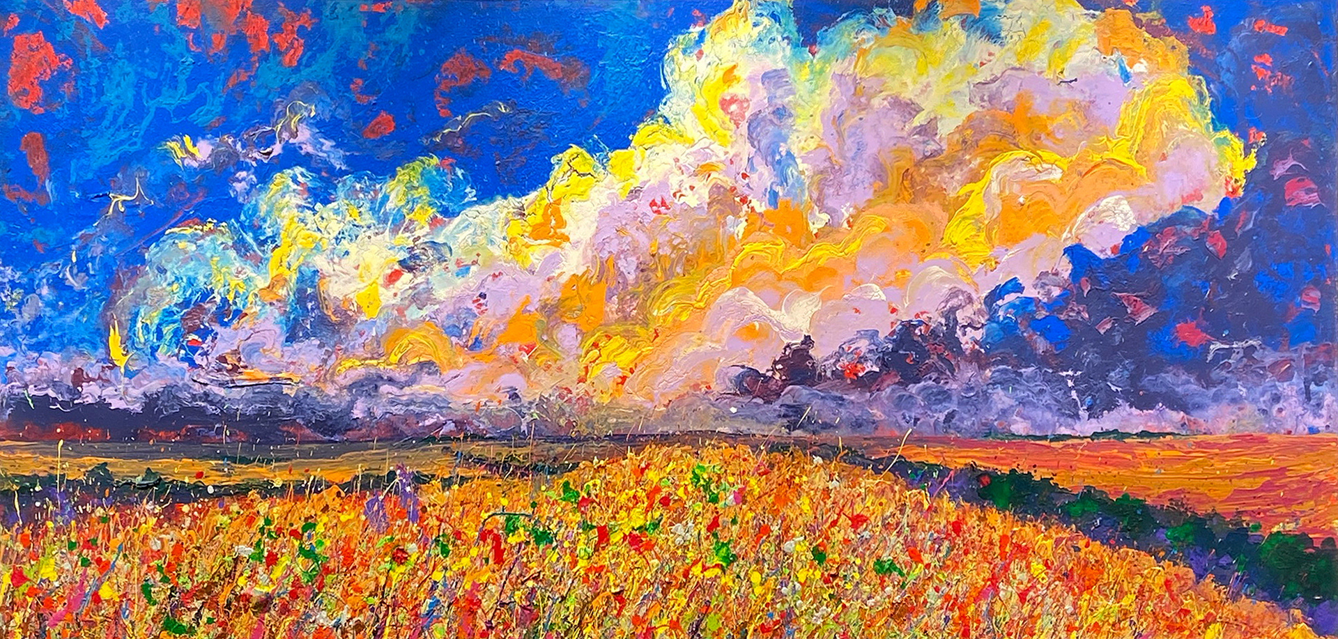 Light After the Storm, 2020, Mixed media on panel