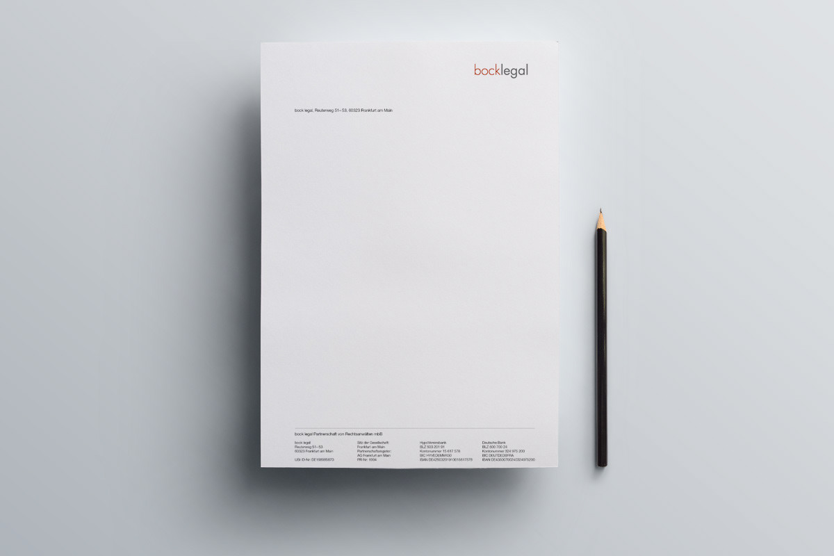 Beispiel für Corporate Design und Kanzleimarketing