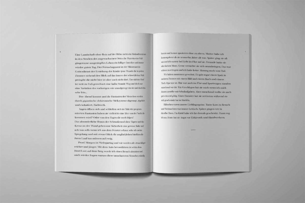 Beispiel grafische Buchgestaltung