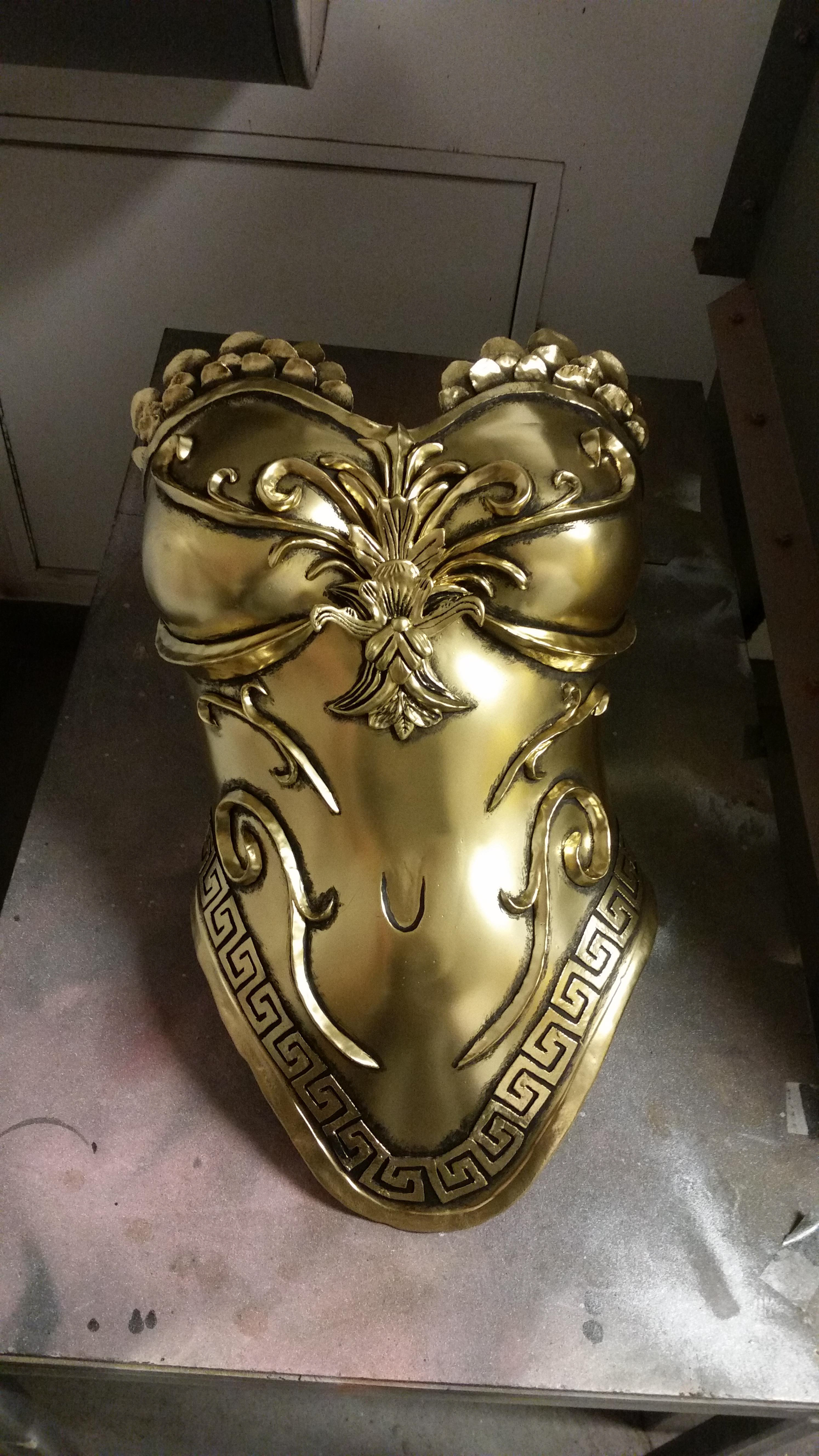 GREECE - Breastplate after ageing with black paint