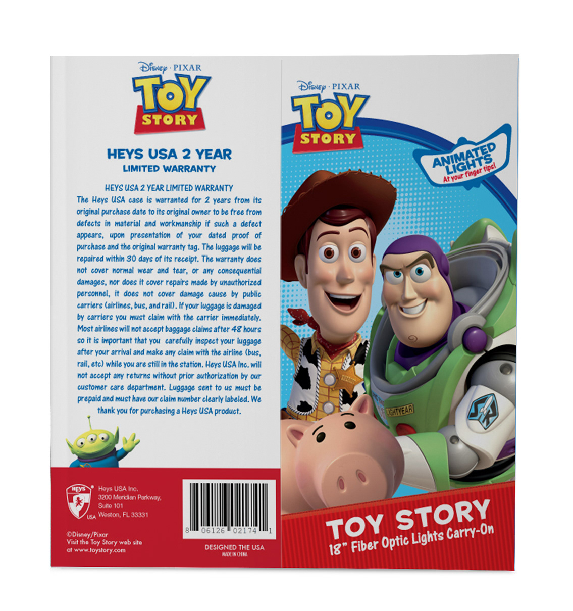 heys toy story luggage