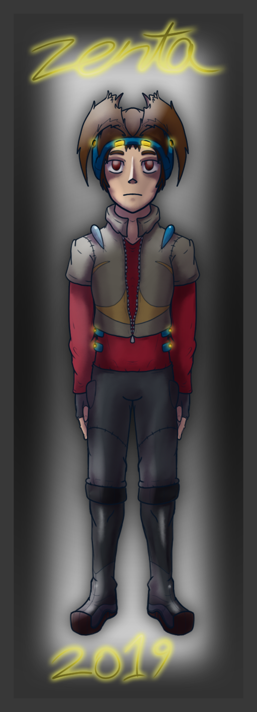 Zenta wearing some cool gear.