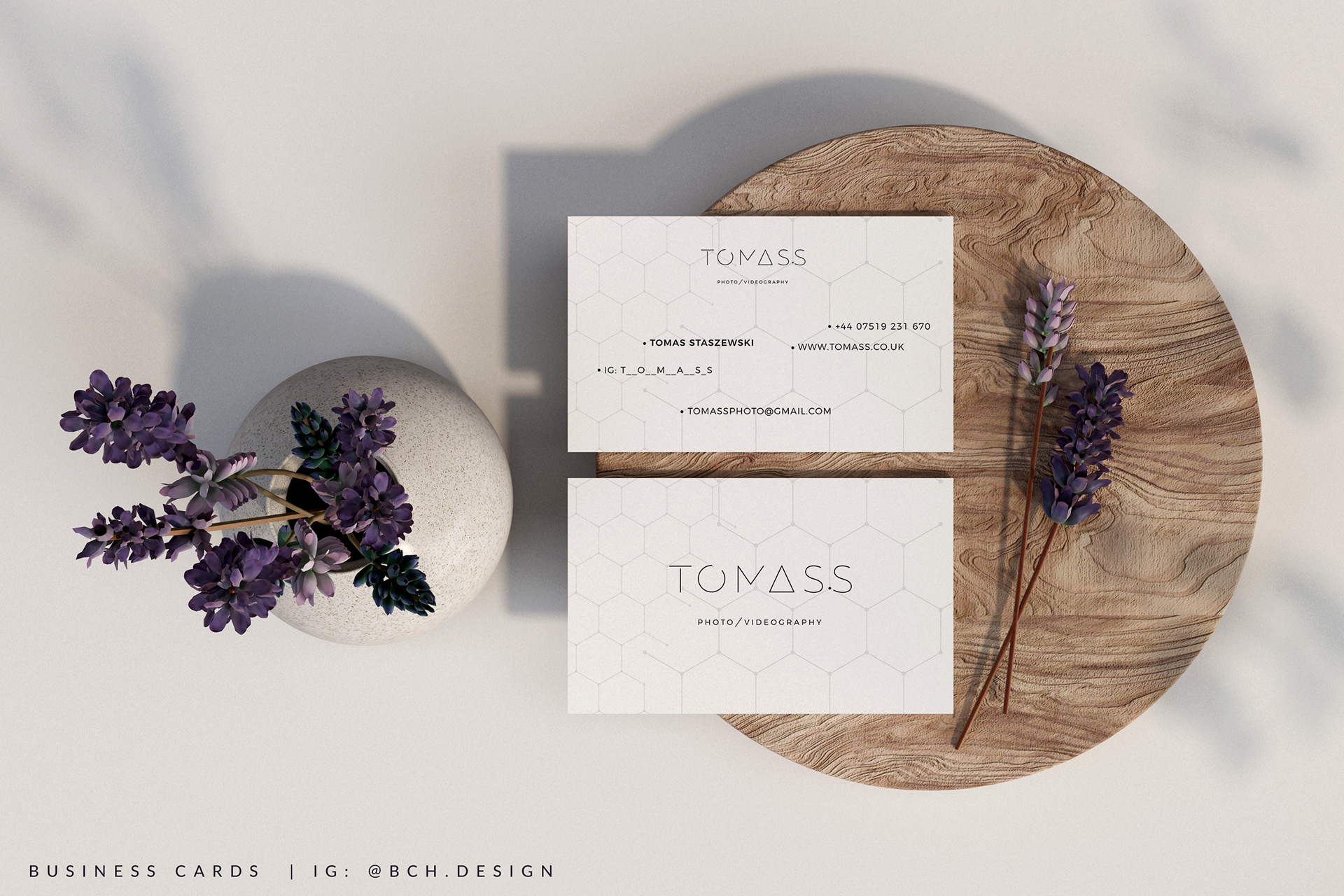 Double -sided business cards