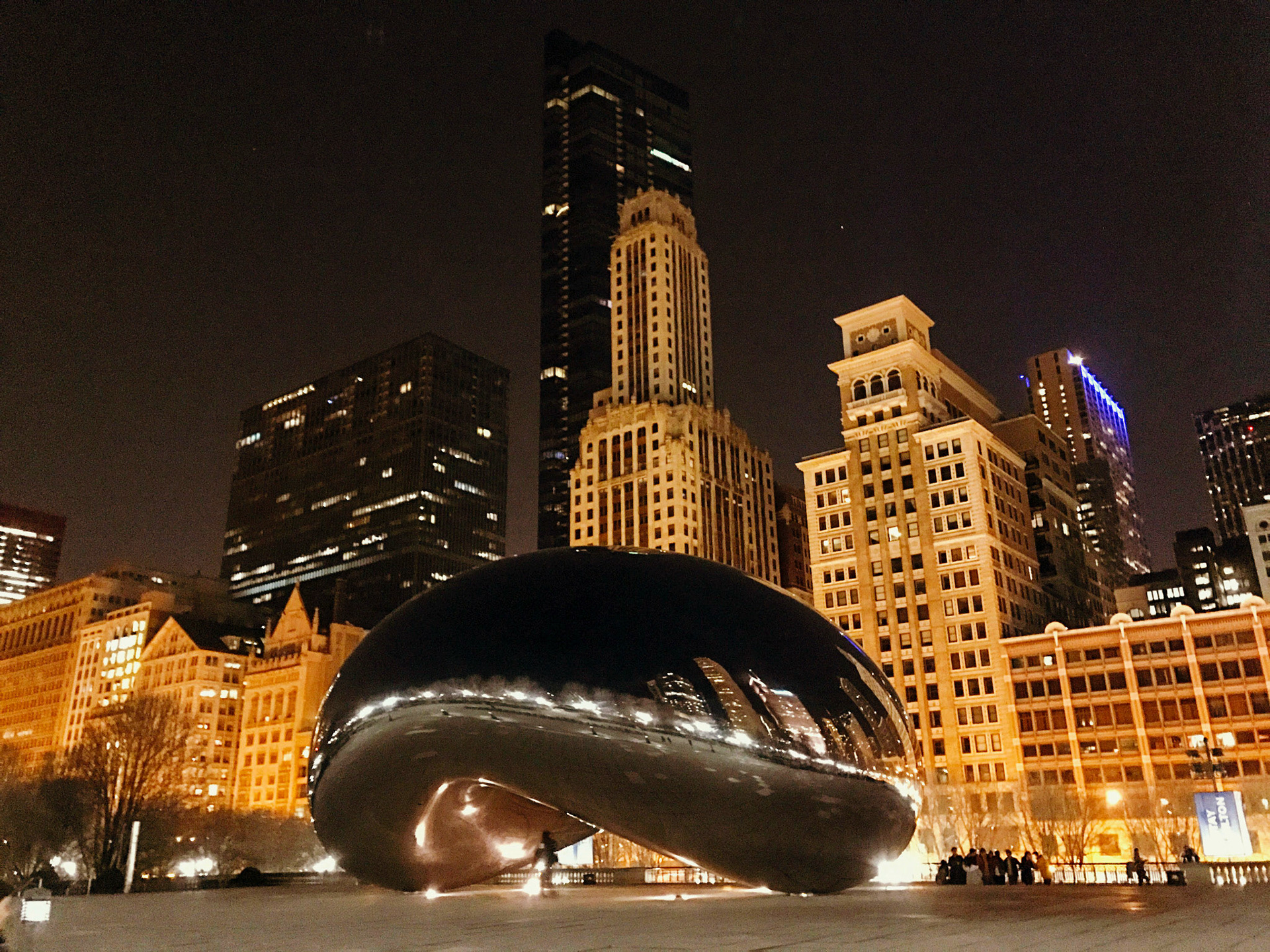 Cloud Gate by night