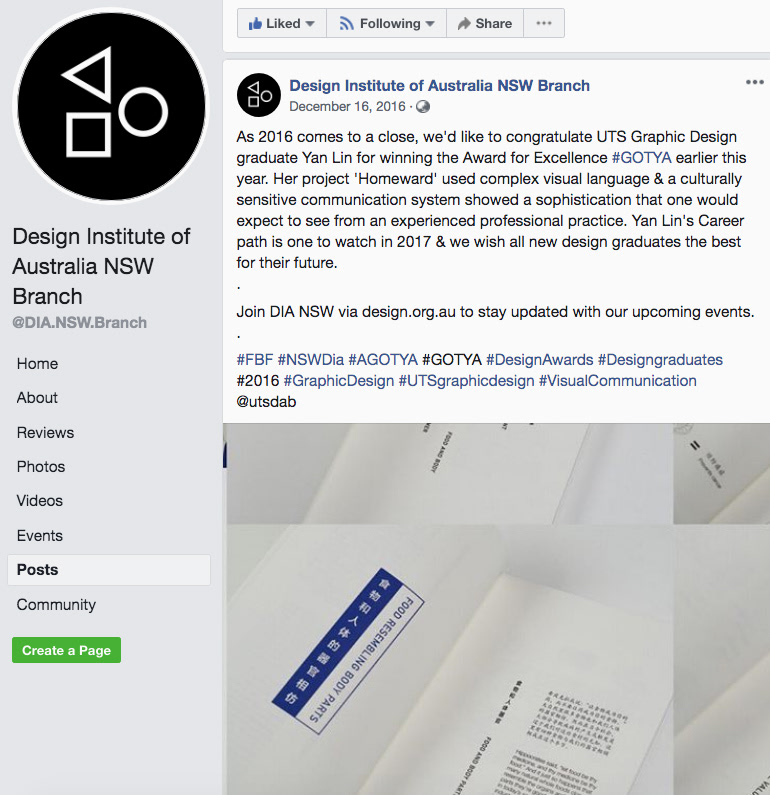 DIA Facebook Page